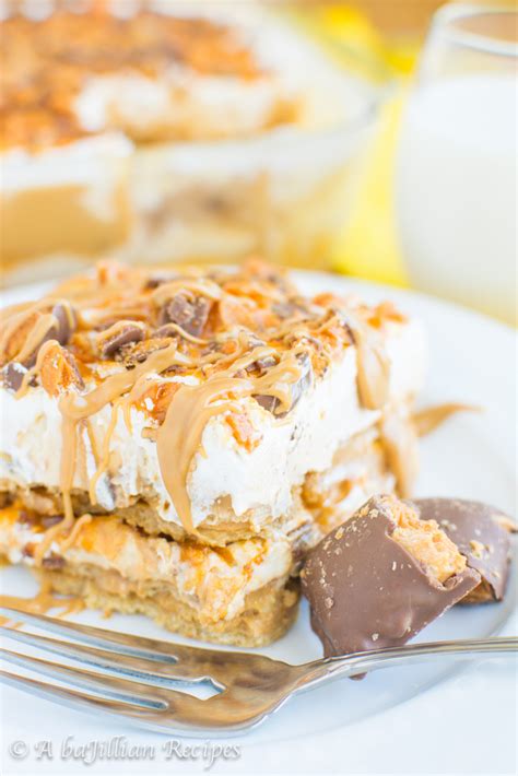 Butterfinger Dessert Lasagna - A baJillian Recipes