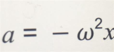 Simple Harmonic Motion Flashcards Quizlet