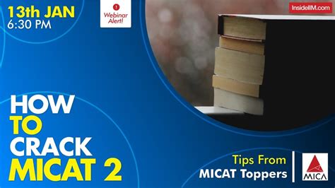 How To Crack MICAT 2 Webinar YouTube