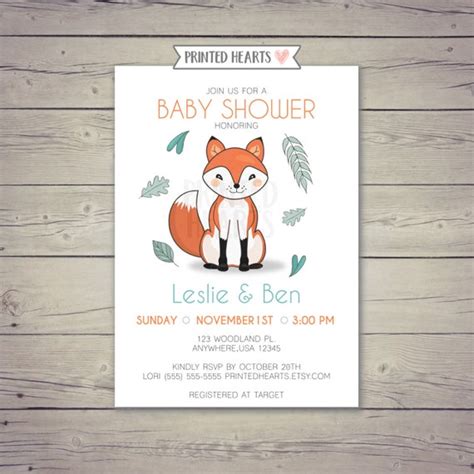 Fox Baby Shower It S A Boy Woodland Friends Baby Shower Balloons