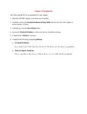 Ch Assignments Docx Chapter Assignments The Following Must