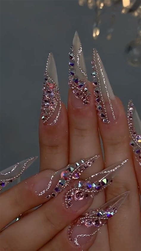 25 stunning acrylic stiletto nails you need to copy asap women fashion ...