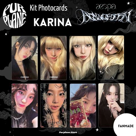 Photocards Aespa Armageddon Selca Kpop Fanmade Shopee Brasil