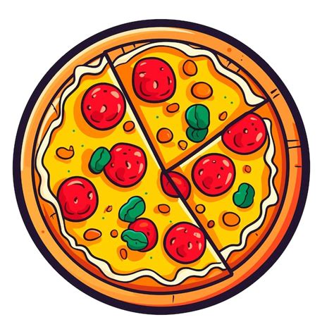 Premium Vector Pizza Vector Illustration