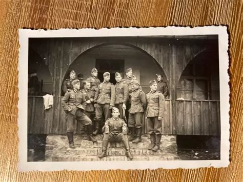 Wehrmacht Soldaten Gruppenfoto Deutsches Reich Original Foto Wk Eur