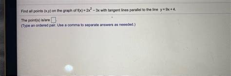 Solved Find All Points X Y On The Graph Of F X 2x 3x