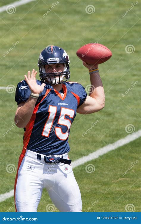 tim tebow editorial image image  league broncos