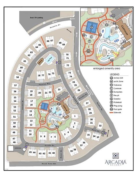 Resort Map - Arcadia Resort