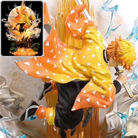 Demon Slayer Zenitsu Agatsuma Light-Up Resin 1:5 Scale Statue