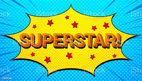 Superstar Wording Bright Template Stock Illustration Download Image