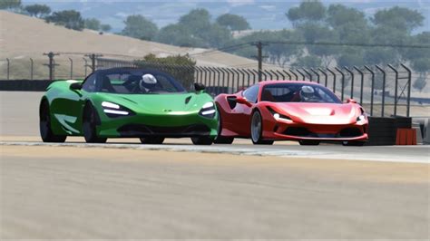 Ferrari F8 Tributo Vs McLaren 720S At Laguna Seca YouTube