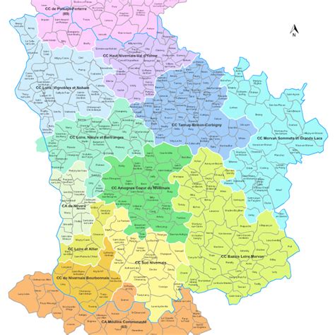 Carte De La Nievre Carte