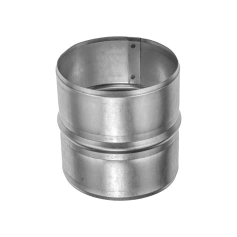 Vent Systems 4 Inch Galvanized Steel Duct Connector Round Ventilation Duct Extension Metal