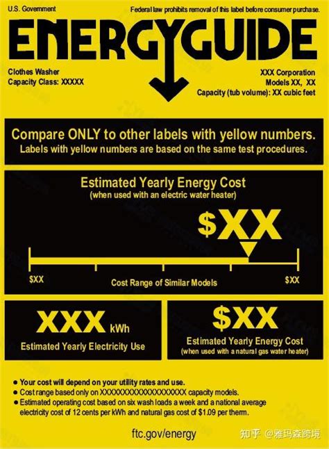 一文读懂亚马逊美国doe能效标签 家电类（energyguide ） 知乎