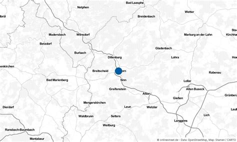 Wo liegt Herborn Karte Lageplan Services für Herborn Hessen