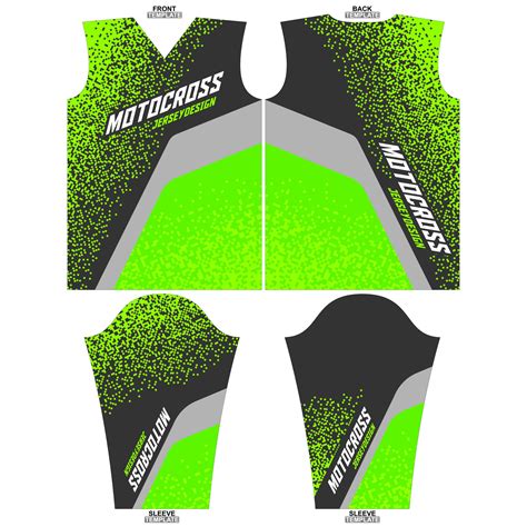 Print Ready Sublimation Motocross Long Sleeve Jersey Design