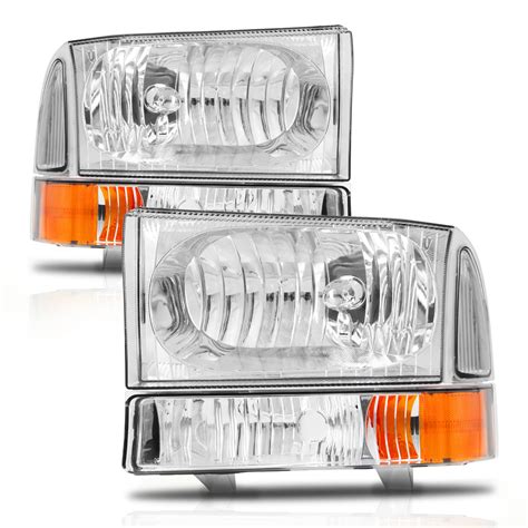 Headlights Assembly Fit For 1999 2000 2001 2002 2003 2004 Ford F250 F350 F450 F550 Super Duty