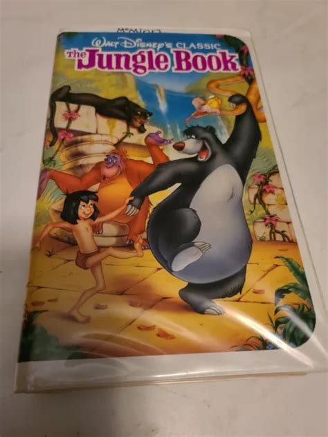 WALT DISNEY CLASSIC The Jungle Book VHS 1991 Rare Black Diamond EUR