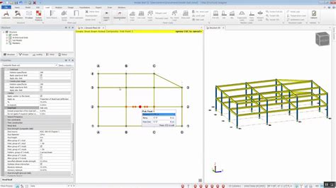 Tekla Structural Designer Tuesday Tip Composite Design Youtube