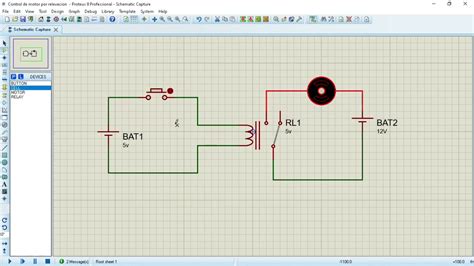 Control De Un Motor Por Relevacion Proteus Simulaciones De