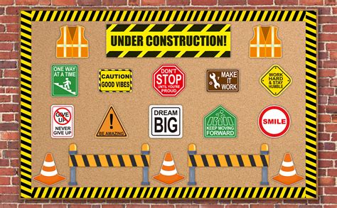 Amazon Construction Theme Bulletin Board Borders Trim For