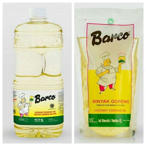 Jual Barco Coconut Cooking Oil Kemasan Botol Pouch 1l 1 Liter