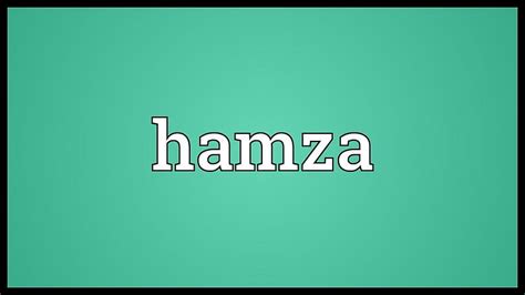 Hamza Meaning Hd Wallpaper Pxfuel