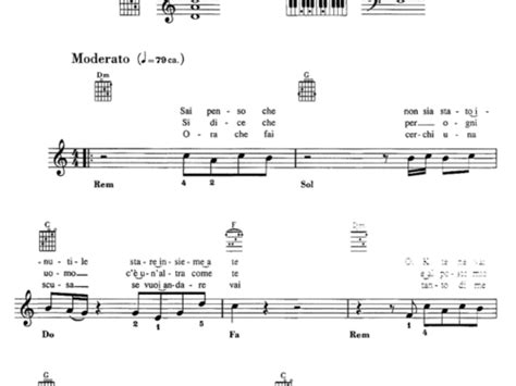 La Mia Storia Tra Le Dita Easy Sheet Music