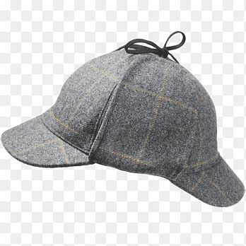 Sherlock Holmes Hat Cap Deerstalker Tweed With A Blue Hat Brown Hat