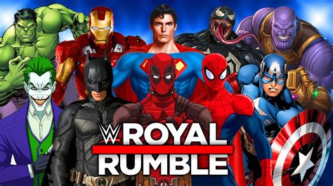 WWE Marvel DC Royal Rumble Super Heroes Royal Rumble WWE Royal