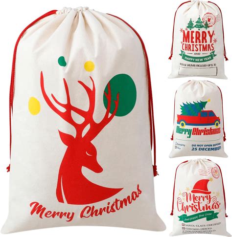 Amazon Coddsmz Christmas Gift Bags Large Santa Sack Pack Of