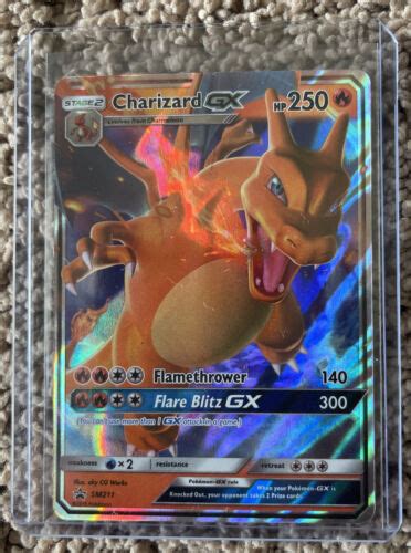 Charizard Gx Hidden Fates Pokemon Full Art Holo Black Star Promo Sm