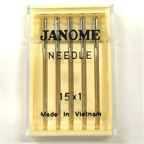 Janome 15x1 Hax1 Universal Household Sewing Machine Needles 5 Count Size 90 14