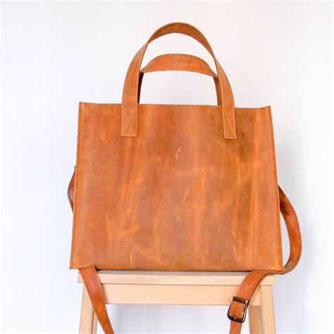 Leather Tote Bag Large Genuine Leather Tote Bag Leather Maxi Tote Bag With Pockets Large