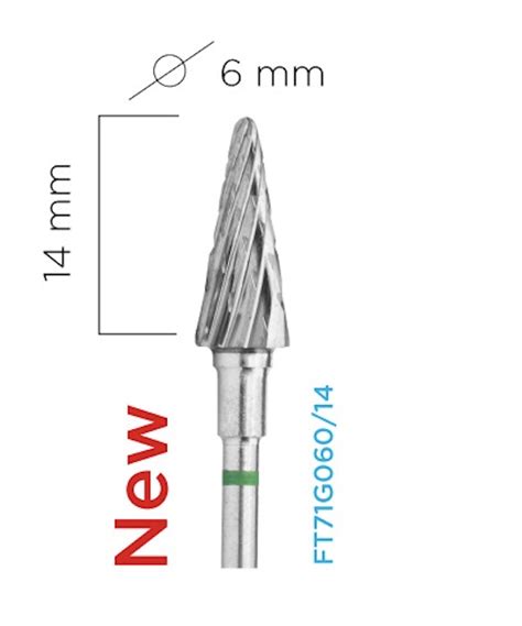 Carbide Nail Drill Bit Cone Green Staleks Ft G Kris Nails