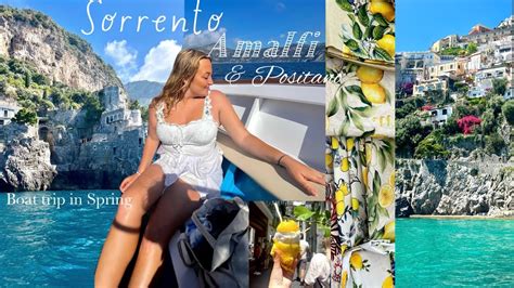 Amalfi Coast Boat Trip Via Positano Sorrento Vlog Youtube