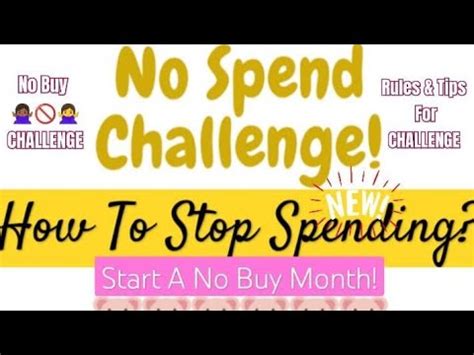 No Spend January How To Do A NO SPEND Month 2024 No Spend Challenge