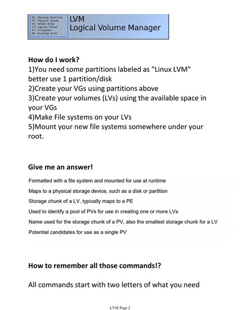 Linux LVM Logical Volume Management PDF