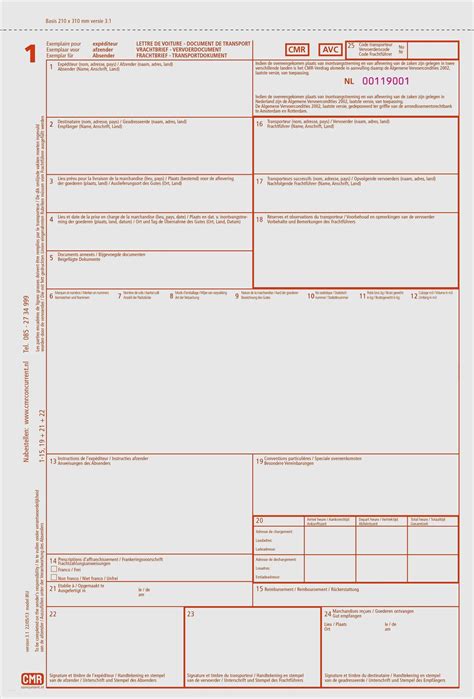 Cmr Frachtbrief Vorlage Fabelhaft Cmr Frachtbrief Vorlagewunderbar