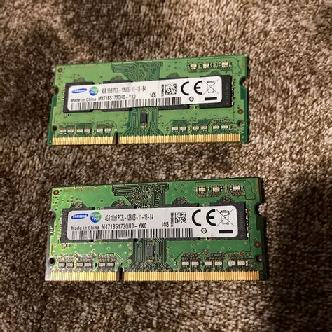 Yahooオークション サムスン Ddr3メモリ4gb×2