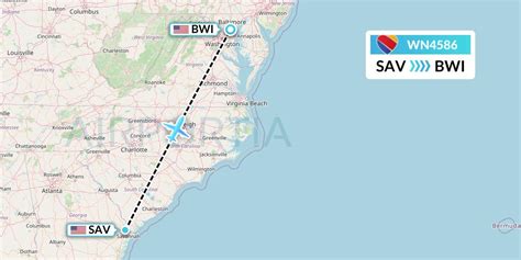 WN4586 Flight Status Southwest Airlines Savannah To Baltimore SWA4586