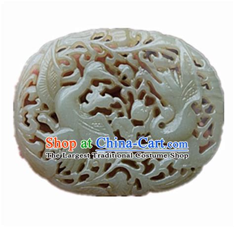 Chinese Handmade Jewelry Accessories Carving Dragon Turtle Jade Pendant