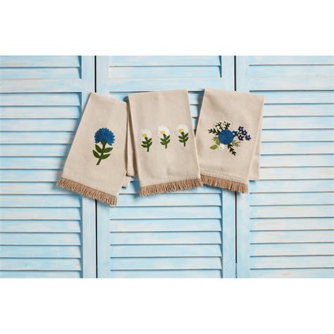 Single Floral Embroidery Towel