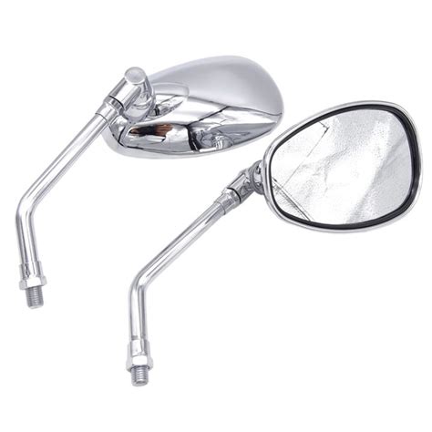 1 Pair Wide Screen Mirror Rearview Side Mirrors For Suzuki Intruder