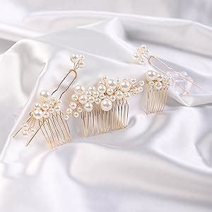 Amazon Yertter Bohemian Vintage Pearls Jewelry Set Hair Comb