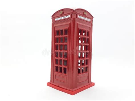 Classic Artistic Luxury Retro Vintage Red Telephone Booth Piggy Bank