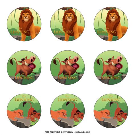 Free Printable Lion King Birthday Party Kits Template Lion King