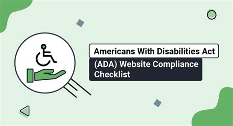 Americans With Disabilities Act Ada Website Compliance Checklist