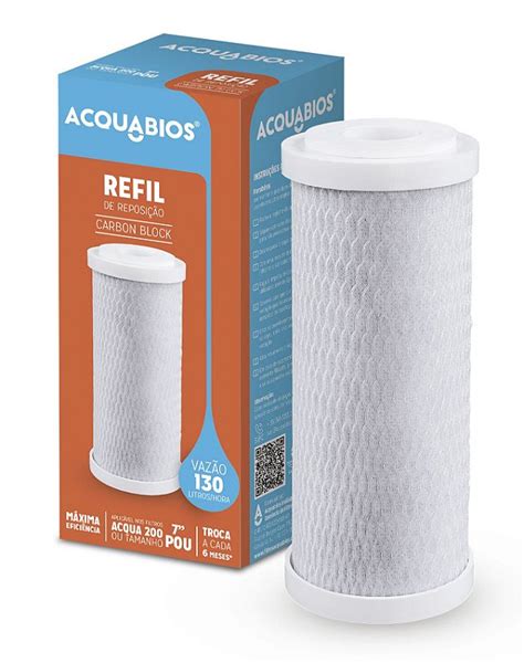 Refil Carv O Ativado Acquabios Soft Sul Fluminense