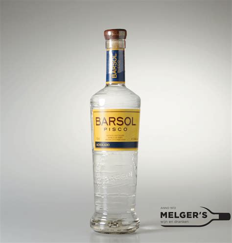 Barsol Pisco Acholado Peru 70Cl Melgers Wijn En Dranken